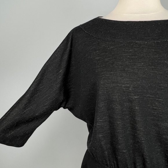 Worth Petite Gray Wool Blend Dolman Sleeve Sweater Dress size Large - Picture 4 of 11